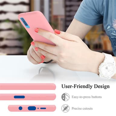 Samsung Galaxy A7 2018 Skal Fodral Case (Rosa)