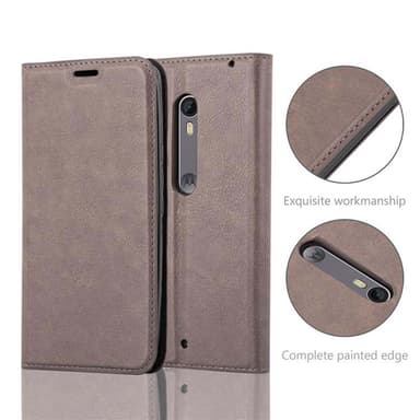 Motorola MOTO X STYLE Skal Fodral Case (Brun)