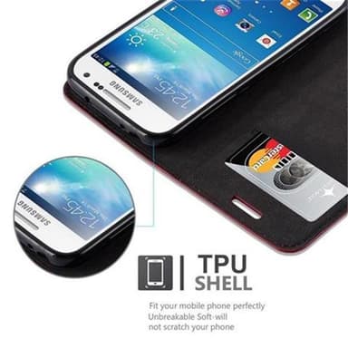 Samsung Galaxy S4 MINI Skal Fodral Case (Röd)