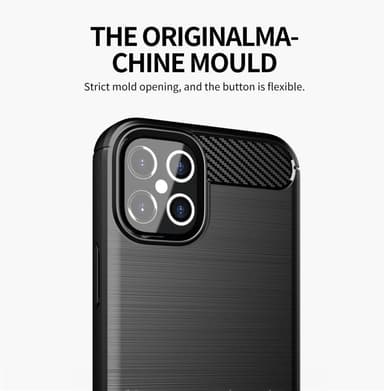 iPhone 12 / 12 PRO Skal Fodral Case (Svart)
