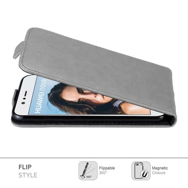 Huawei NOVA 2 Flipfodral Skal (Grå)