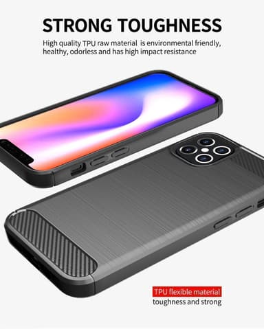iPhone 12 / 12 PRO Skal Fodral Case (Svart)