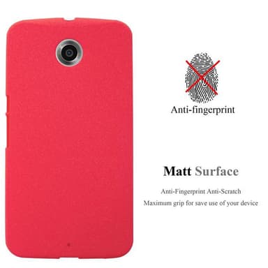 Skal Motorola Google NEXUS 6 Fodral Case (Röd)