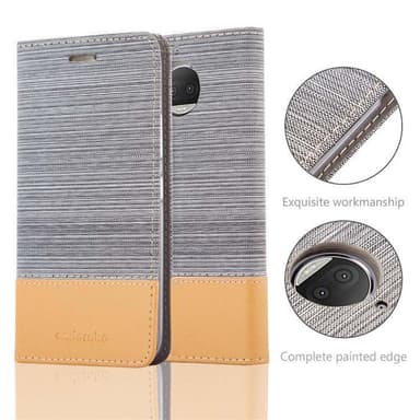 Motorola MOTO G5S PLUS Plånboksfodral Skal (Grå)