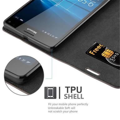 Nokia Lumia 950 XL Skal Fodral Case (Brun)