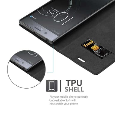 Sony Xperia XZ1 COMPACT Skal Fodral Case (Svart)