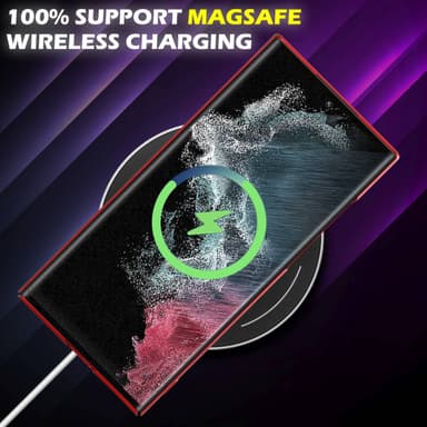 Samsung Galaxy S22 ULTRA Skal Fodral Case (Röd)