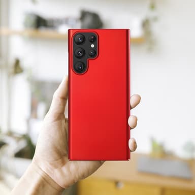 Samsung Galaxy S22 ULTRA Skal Fodral Case (Röd)