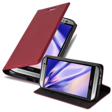 HTC ONE M8 Skal Fodral Case (Röd)