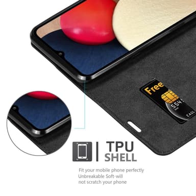 Samsung Galaxy A02s Skal Fodral Case (Svart)