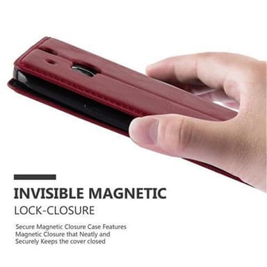 HTC ONE M8 Skal Fodral Case (Röd)