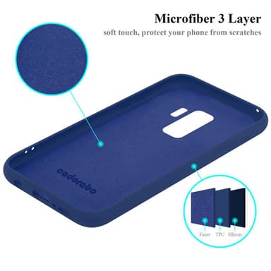 Samsung Galaxy S9 PLUS Skal Fodral Case (Blå)