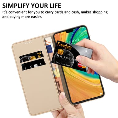 Huawei MATE 30 Plånboksfodral Skal (Blå)