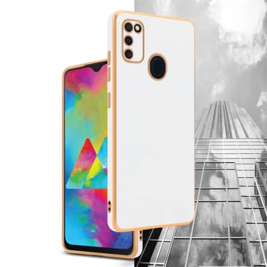 Samsung Galaxy M21 / M30s Skal Fodral Case (Vit)
