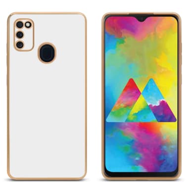 Samsung Galaxy M21 / M30s Skal Fodral Case (Vit)