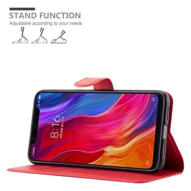 Xiaomi Mi 8 Plånboksfodral Skal (Röd)