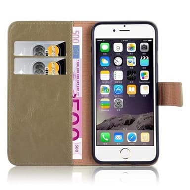 iPhone 6 / 6S Plånboksfodral Skal (Brun)