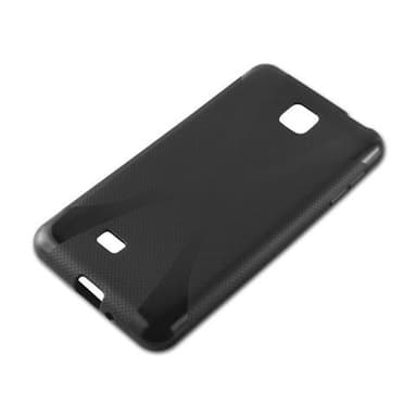 LG OPTIMUS F5 / LUCID 2 Skal Fodral Case (Svart)