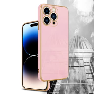 iPhone 14 PRO Skal Fodral Case (Rosa)