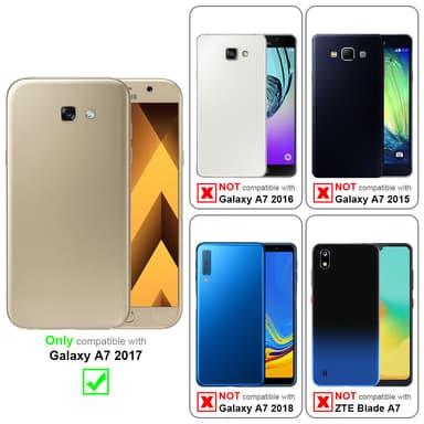 Samsung Galaxy A7 2017 Skal Fodral Case (Transparent)