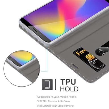 ZTE Nubia N3 Plånboksfodral Skal (Grå)