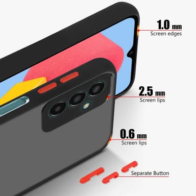 Samsung Galaxy M13 4G Skal Fodral Case (Svart)