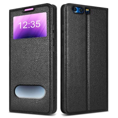 Honor 9 Plånboksfodral Skal (Svart)