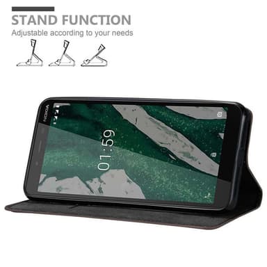 Nokia 1 PLUS Skal Fodral Case (Brun)