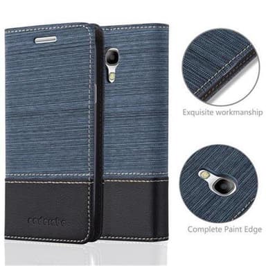 Samsung Galaxy S4 MINI Plånboksfodral Skal (Blå)