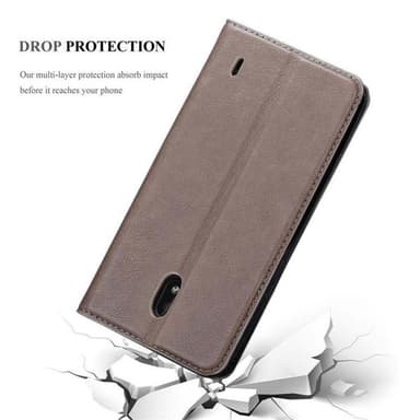 Nokia 1 PLUS Skal Fodral Case (Brun)