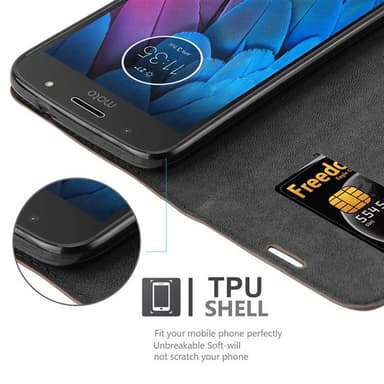 Motorola MOTO G5S Skal Fodral Case (Brun)