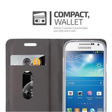 Samsung Galaxy S4 MINI Plånboksfodral Skal (Blå)