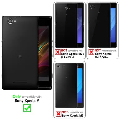 Sony Xperia M Skal Fodral Case (Brun)