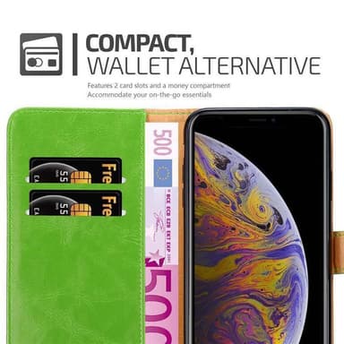 iPhone XS MAX Plånboksfodral Skal (Grön)