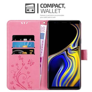 Samsung Galaxy NOTE 9 Plånboksfodral Skal (Rosa)