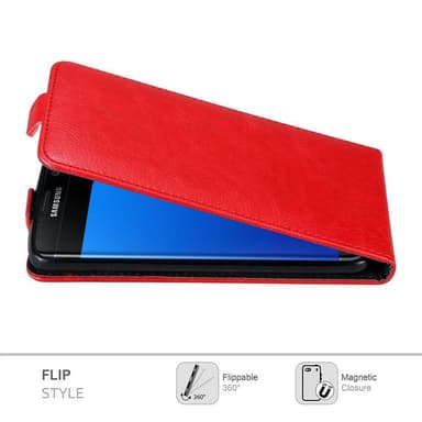 Samsung Galaxy S7 EDGE Flipfodral Skal (Röd)