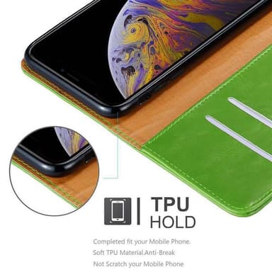 iPhone XS MAX Plånboksfodral Skal (Grön)