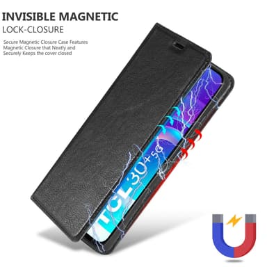 TCL 30 (4G / 5G) / 30+ Skal Fodral Case (Svart)