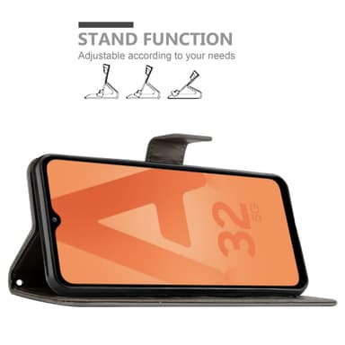 Samsung Galaxy A32 5G Plånboksfodral Skal (Grå)