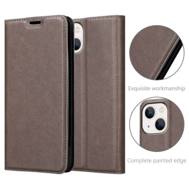 iPhone 14 Skal Fodral Case (Brun)