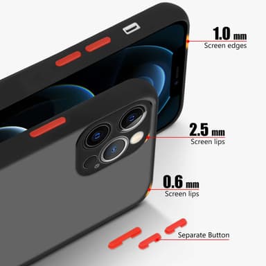 iPhone 12 PRO Skal Fodral Case (Svart)