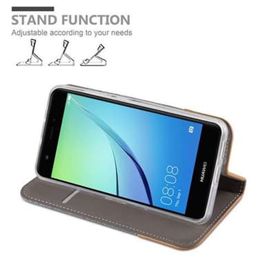 Huawei NOVA Plånboksfodral Skal (Grå)