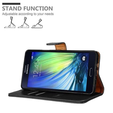 Samsung Galaxy A7 2015 Plånboksfodral Skal (Svart)