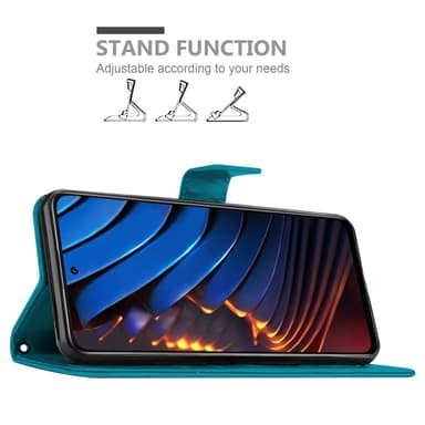 Xiaomi POCO X3 GT Plånboksfodral Skal (Blå)