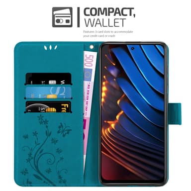 Xiaomi POCO X3 GT Plånboksfodral Skal (Blå)