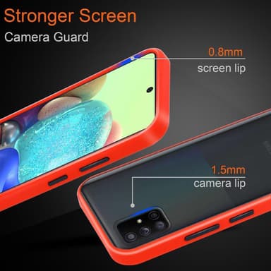 Samsung Galaxy A71 4G Skal Fodral Case (Transparent)