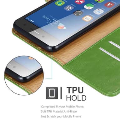 ZTE Blade L7 Plånboksfodral Skal (Grön)