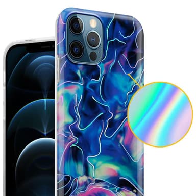 iPhone 12 PRO MAX Plånboksfodral Skal (Blå)