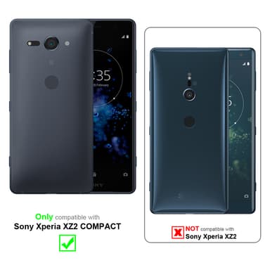 Skal Sony Xperia XZ2 COMPACT Fodral Case (Blå)