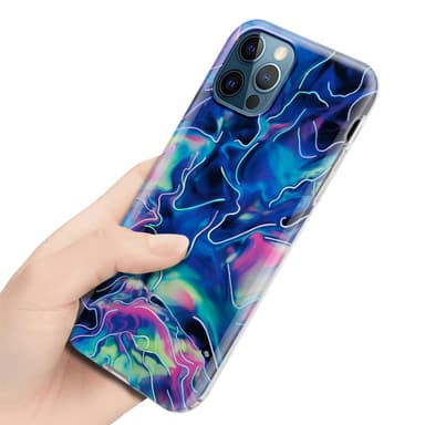 iPhone 12 PRO MAX Plånboksfodral Skal (Blå)